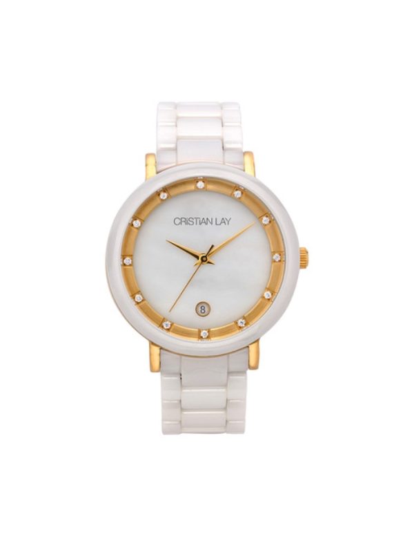 Reloj cerámica blanca mujer