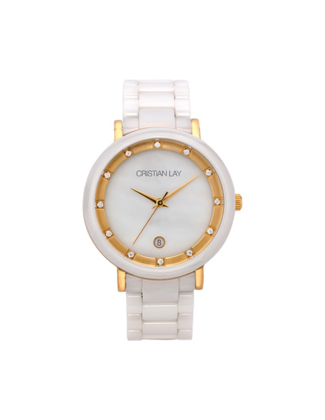Reloj cerámica blanca mujer