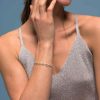 Pulsera de plata con circonitas
