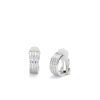 Pendientes plata aro circonitas