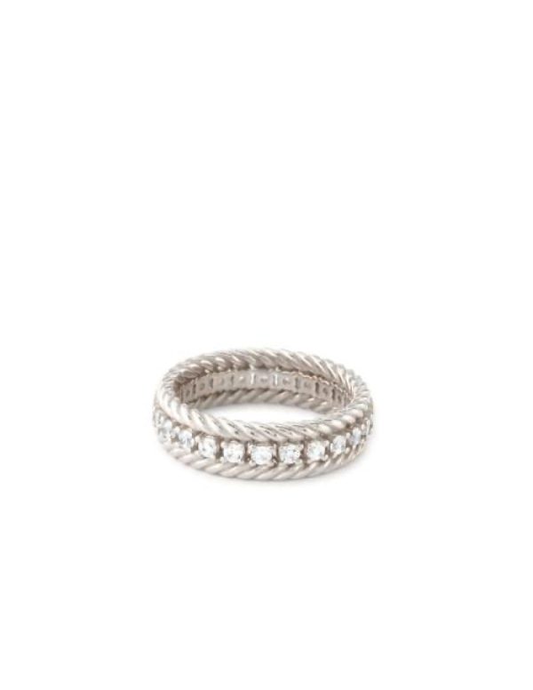 Anillo circonitas clavadas