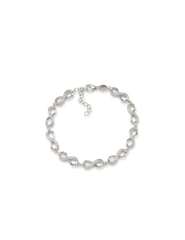 Pulsera plata Infinitos