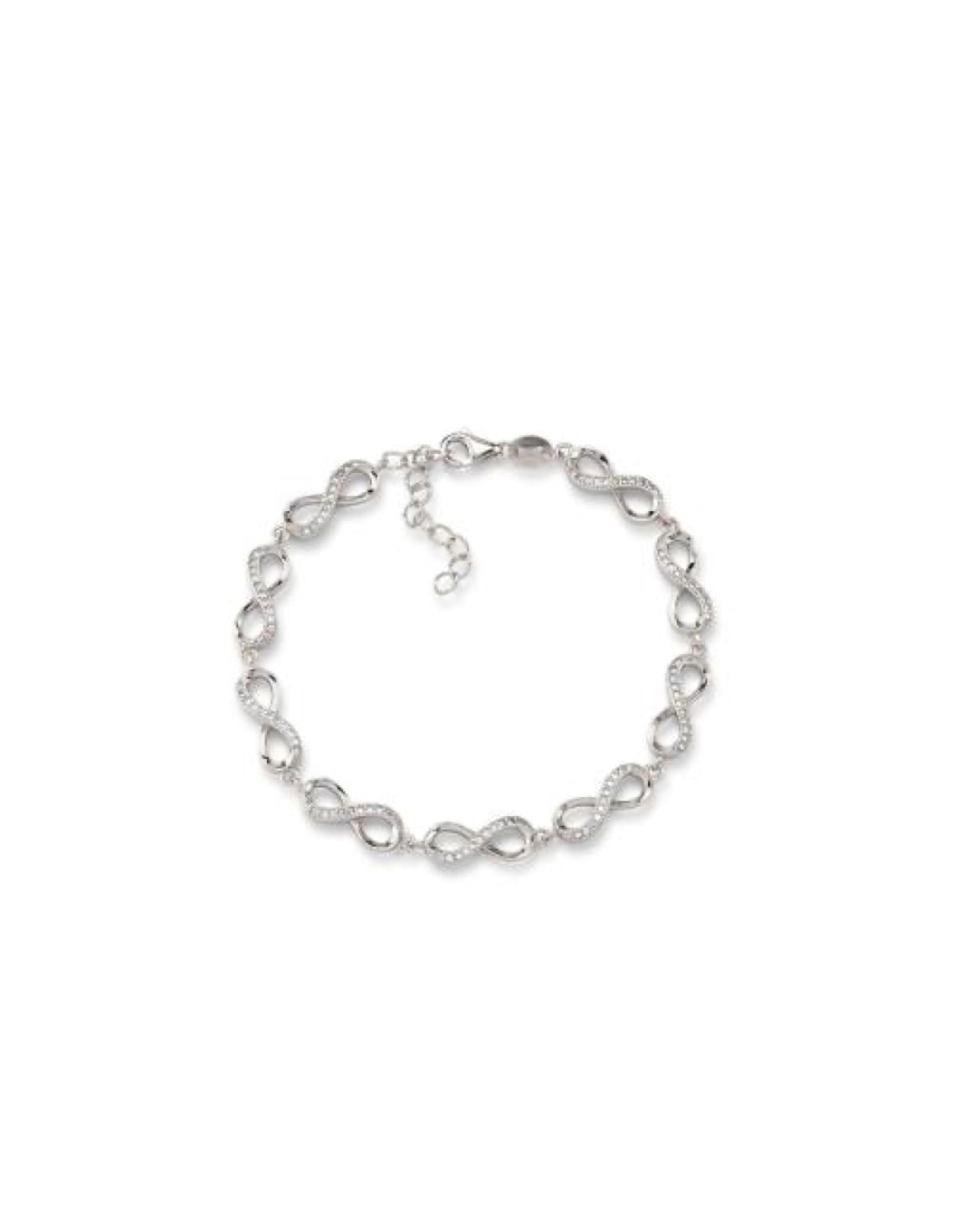 Pulsera plata Infinitos