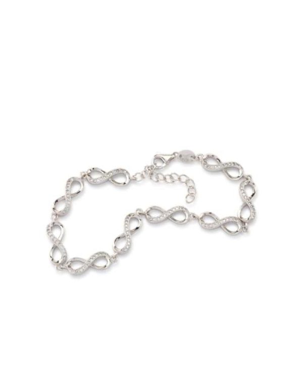 Pulsera plata Infinitos
