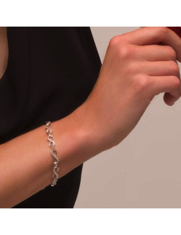 Pulsera plata Infinitos