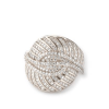 nillo ancho de 20 mm en plata de ley 925 con pavé de circonitas clavadas - ROMA JOYERÍA