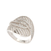 Anillo Concha Plata 925 Brillante Con Circonitas