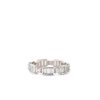 Anillo plata piedra transparente