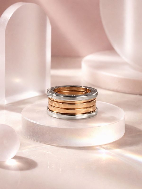 Anillo Unisex Acero 316L Bicolor Indispensable