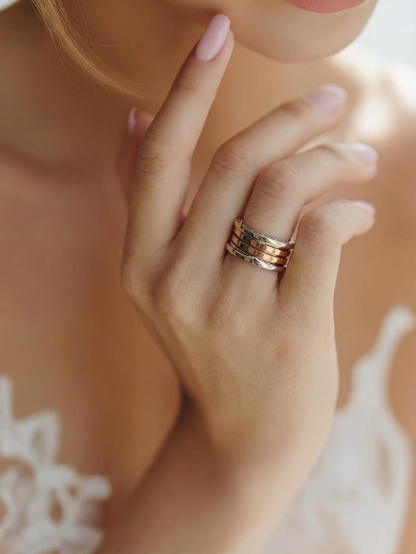 Anillo Unisex Acero 316L Bicolor Indispensable hover