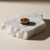 Anillo de acero quirúrgico diseño con bandas grabadas