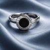 Valioso Anillo Acero 316L Piedra Color