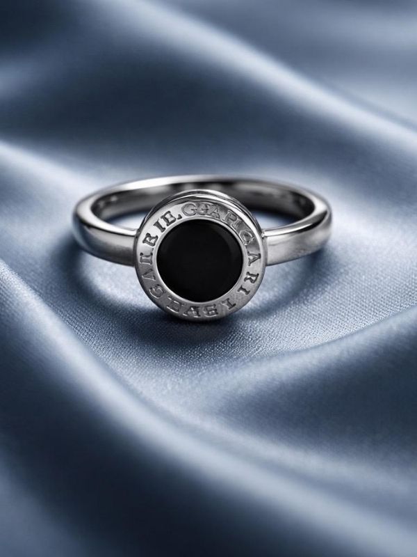 Valioso Anillo Acero 316L Piedra Color