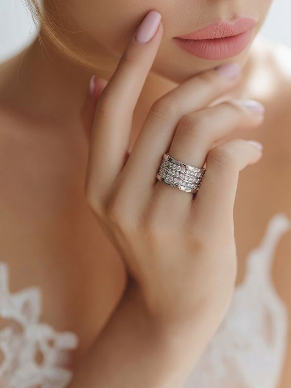 Anillo Acero 316L Circonitas Apasionado hover