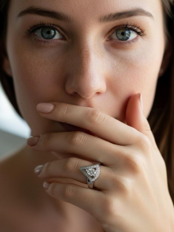 Anillo Extraordinario Acero 316L Para Mujer hover