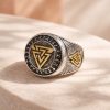Anillo Sello Digno Hombre acero 316L Vikingo