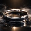 Anillo Eficaz Tipo Alianza Acero 316L Negro