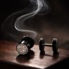 Pendientes hombre acero 316L circonitas.