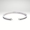 Pulsera hombre plata envejecida adaptable estilo vintage.