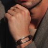 Colección Pulseras Esencial Cuero Acero