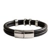 Pulsera Superior Cordones Acero 316L Hombre