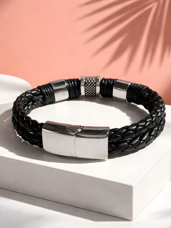 Colección Pulseras Esencial Cuero Acero 316L