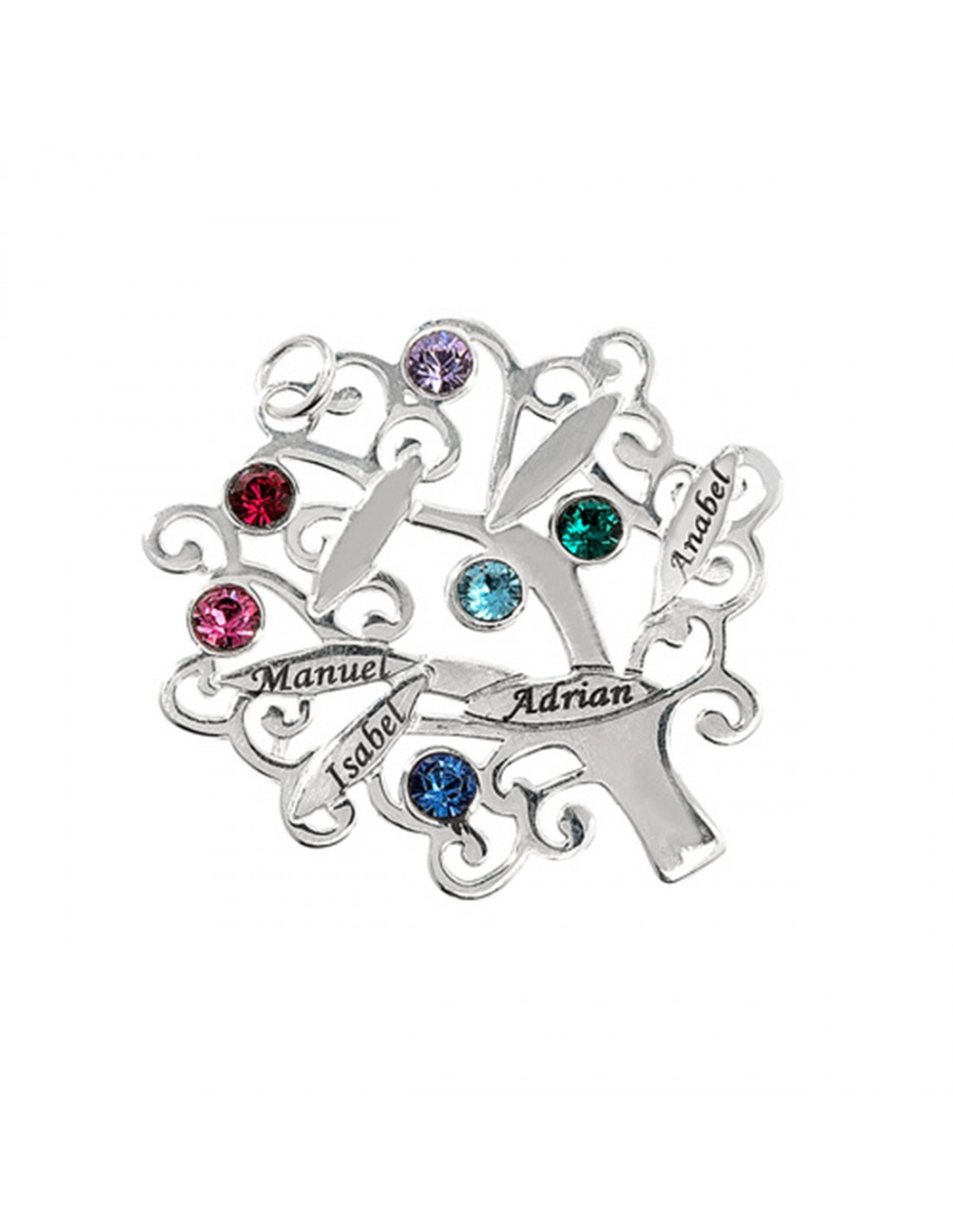 Colgante de plata árbol de la vida