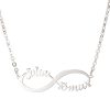Gargantilla Infinito Brillante Nombres Plata 925 2 Gargantilla infinito nombres plata