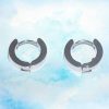 Pendientes unisex aro acero 4 Pendientes unisex aro acero