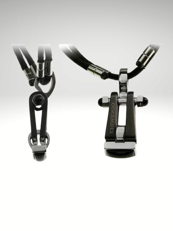 Fenomenal Colgante Acero 316L Negro hombre