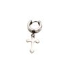Pendientes Poder Argolla Acero 316L Cruz 4 Pendientes Poder Argolla Acero 316L Cruz