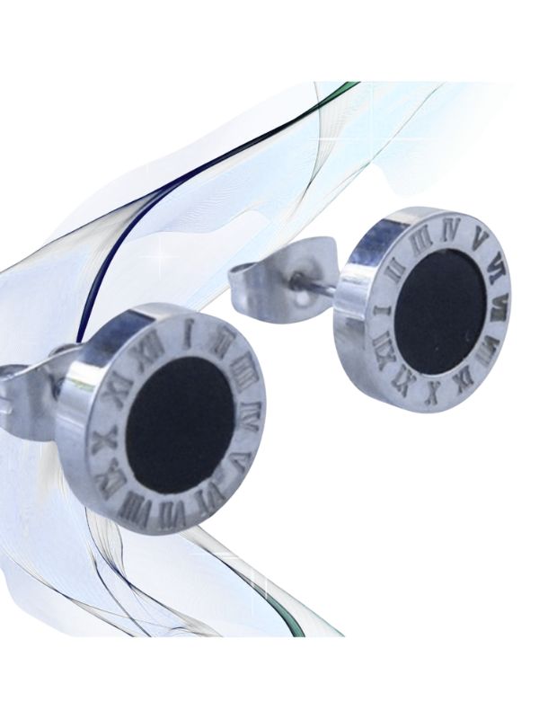 Pendientes de Botón Unisex en Acero 316L