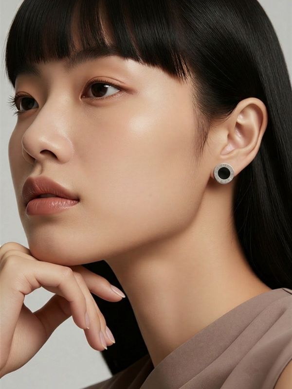 Pendientes de Botón Unisex en Acero 316L hover