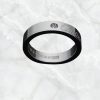 Anillo estilo Cartier con circonita 2 Anillo estilo Cartier con circonita