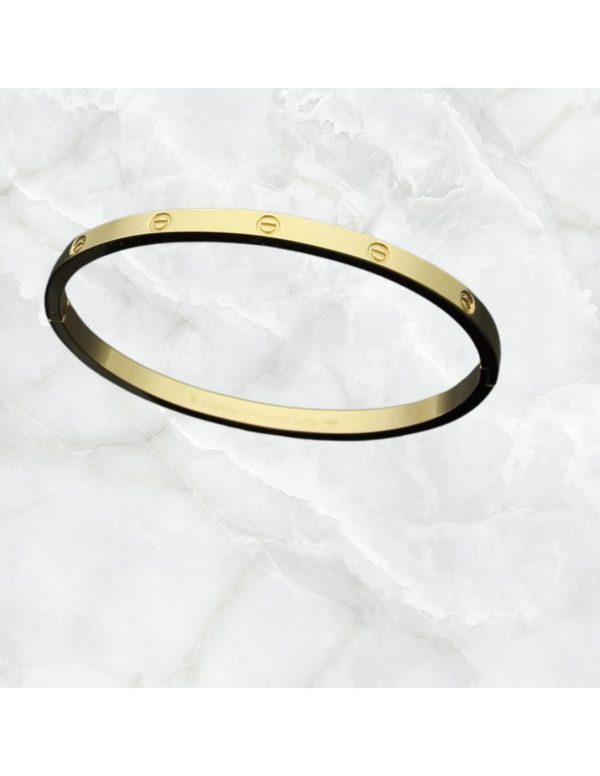 Pulseras acero rígidas estilo Cartier