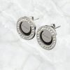 Pendientes acero Cartier con circonitas 2 Pendientes acero Cartier con circonitas