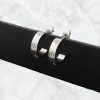 Pendientes aro abiertos acero estilo Cartier 2 Pendientes aro abiertos acero estilo Cartier