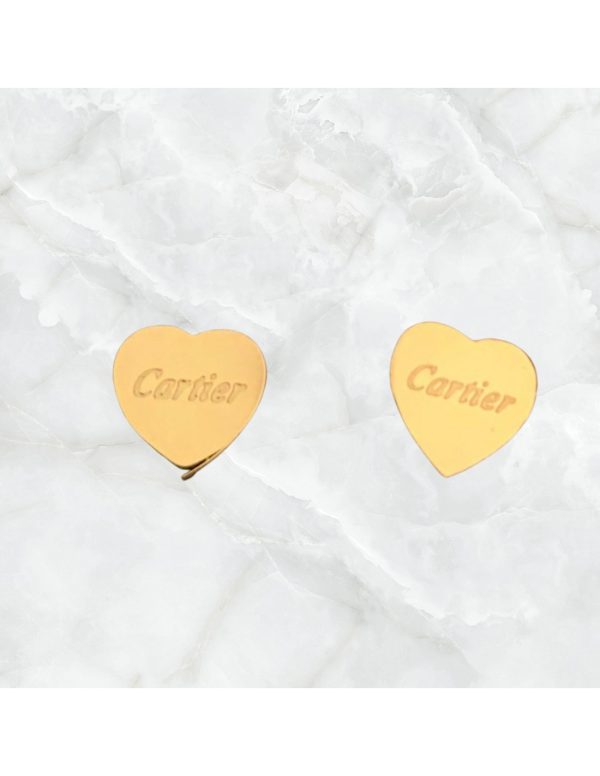 Pendientes corazón estilo Cartier
