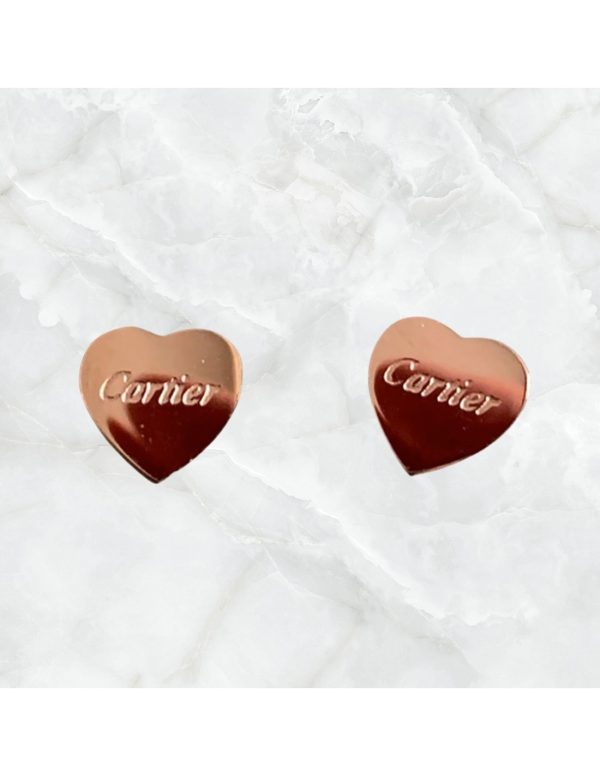 Pendientes corazón estilo Cartier