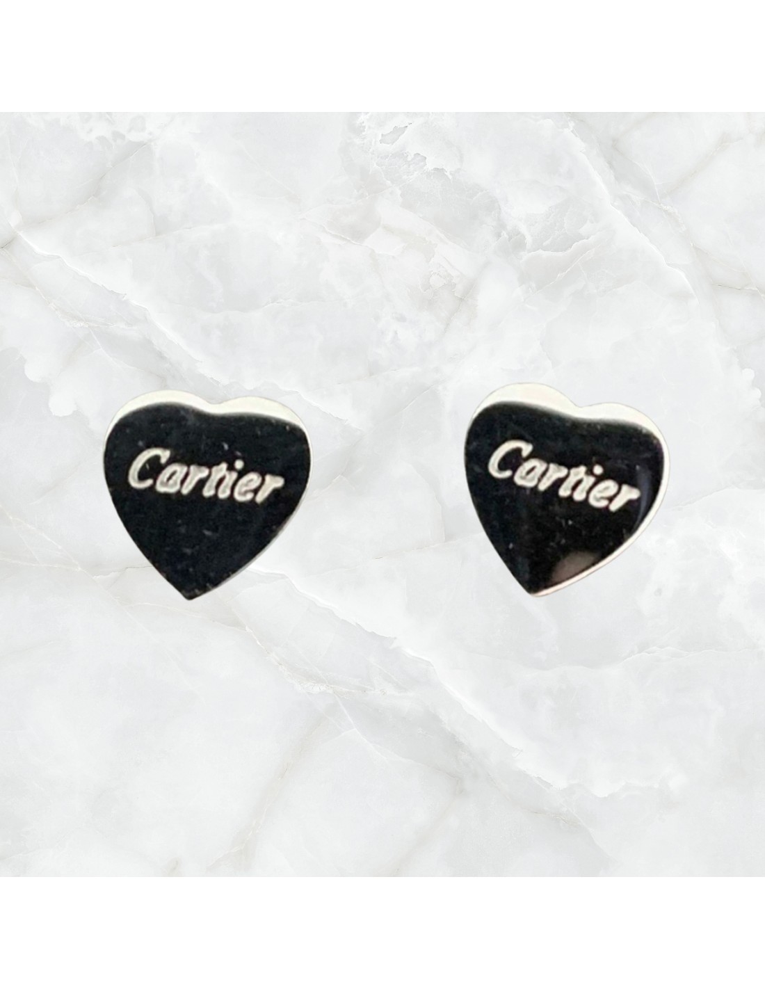 Pendientes corazón estilo Cartier