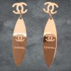 Pendientes acero elipse estilo Chanel 5 Pendientes acero elipse estilo Chanel