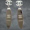 Pendientes acero elipse estilo Chanel 2 Pendientes acero elipse estilo Chanel