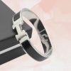 Brazaletes articulados Hermes nácar negro 2 Brazaletes articulados Hermes nácar negro