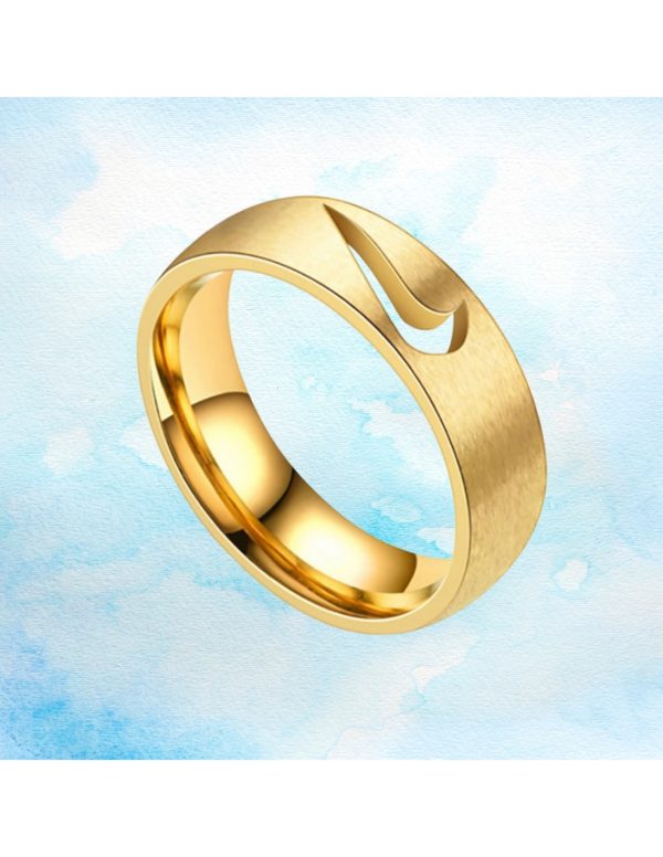 Anillos de acero con logotipo Nike