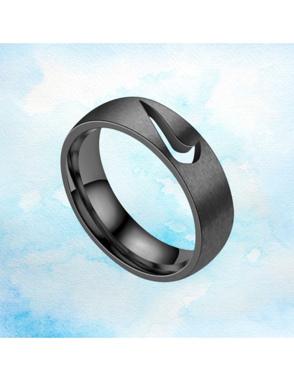 Anillos de acero con logotipo Nike