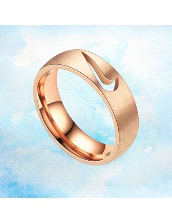 Anillos de acero con logotipo Nike