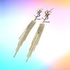 Pendientes largos estilo Yve Saint Laurent 4 Pendientes largos estilo Yve Saint Laurent