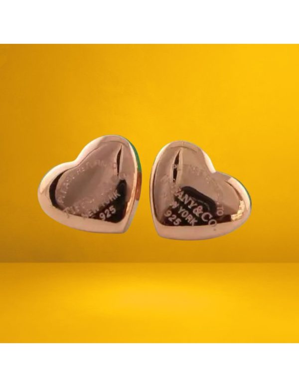 Pendientes corazón acero estilo Tiffany