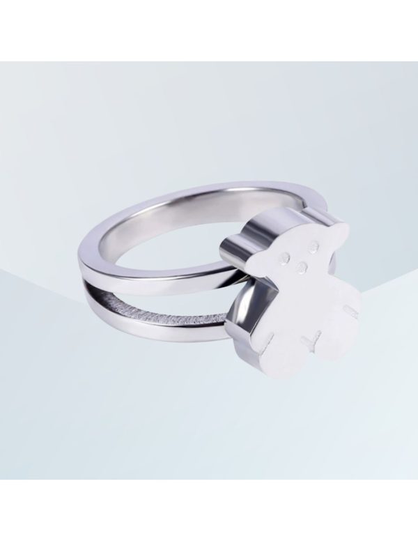 Anillo acero con osito estilo Tous 1 Anillo acero con osito estilo Tous