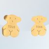 Pendientes pequeños acero osito estilo Tous 2 Pendientes pequeños acero osito estilo Tous